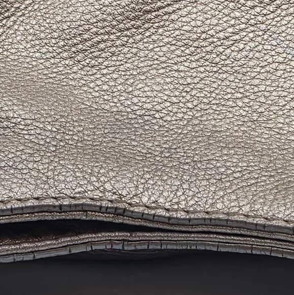 Michael Kors Gold Textured Shoulder Bag - Picture 10 of 15